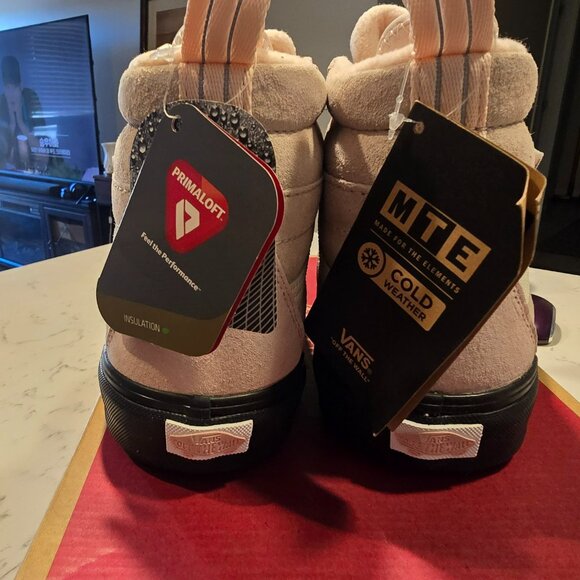 VANS SK8 HI DR MTE-2 DUSTY ROSE BLACK SIZE 10 Cold Weather Shoes BOOTS NEW - Picture 13 of 16